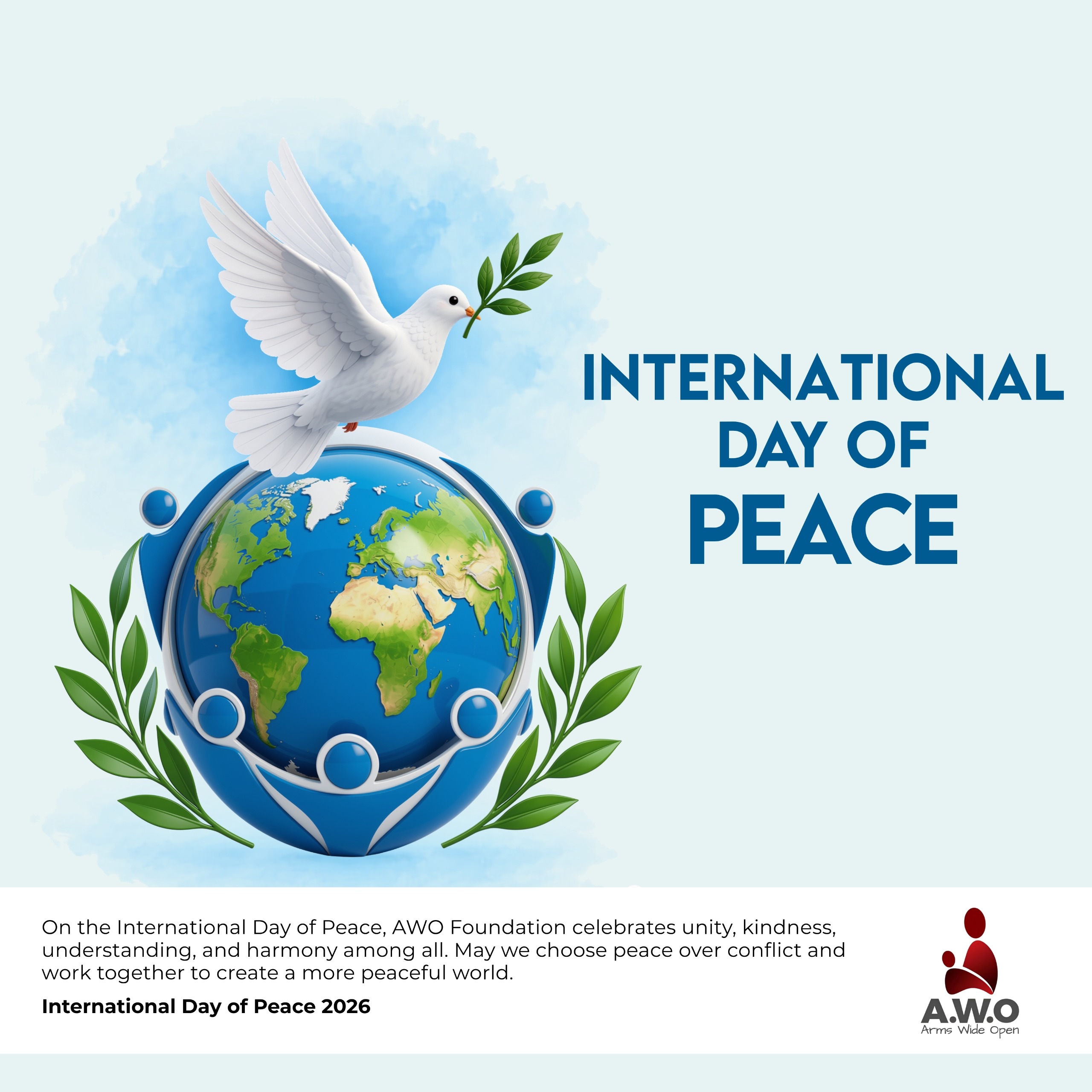 AWO Foundation — International Day of Peace awareness campaign creative