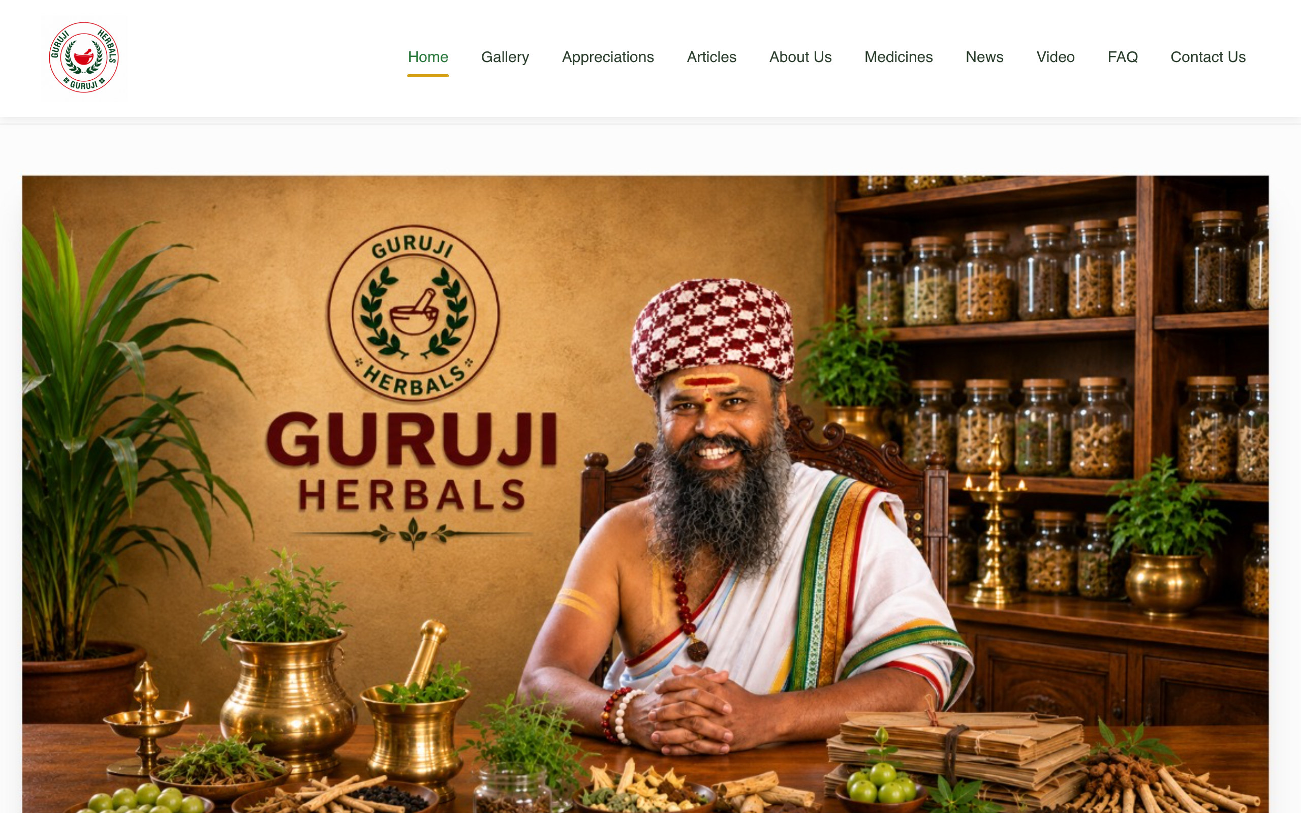 Guruji Herbals — Brand Website & Content Hub preview