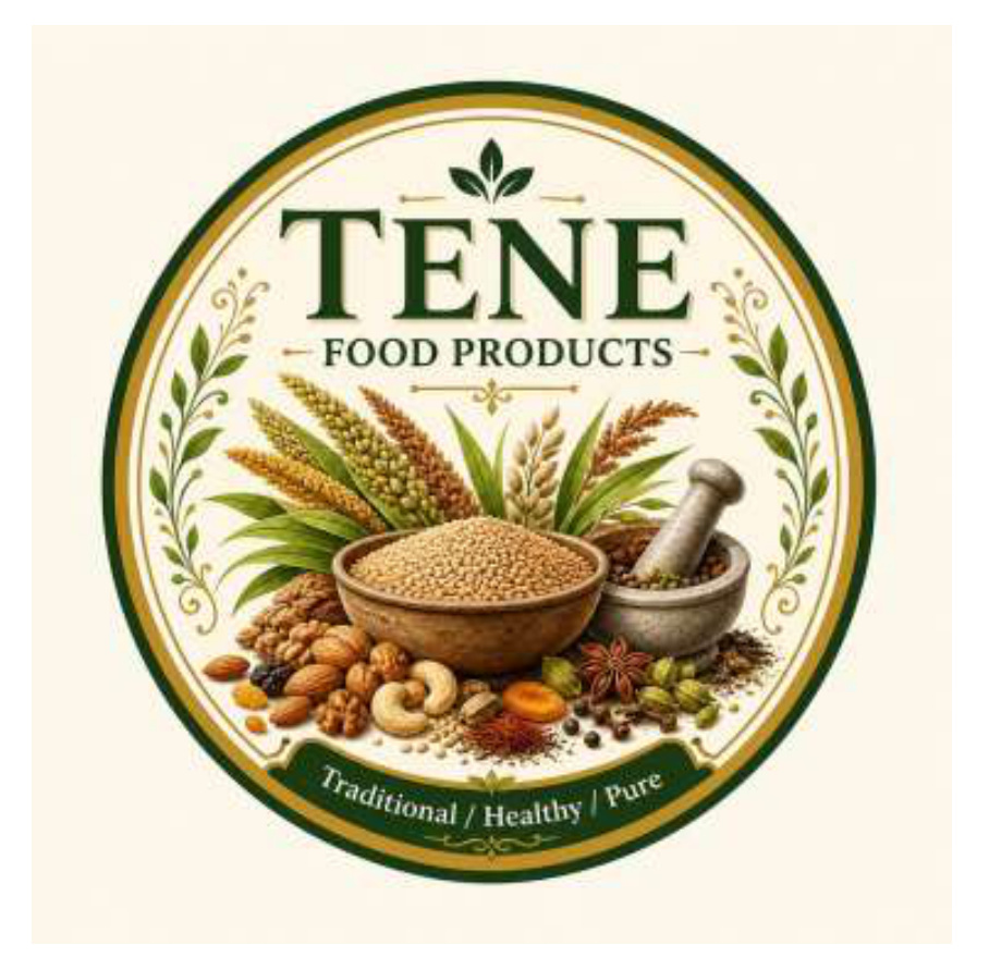 TENE Food Products logo designed by KAALAMITHRA